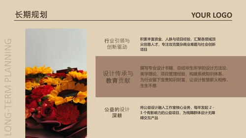 黄色简约风设计师个人作品集PPT