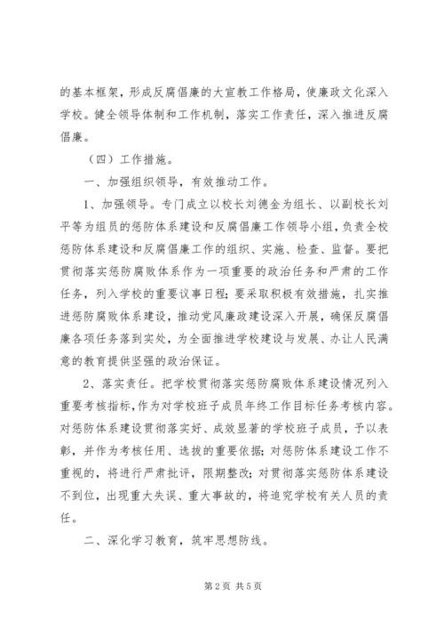 镇惩防体系建设方案 (4).docx