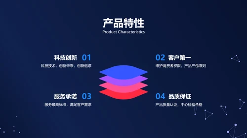 科技风蓝色数码产品介绍PPT