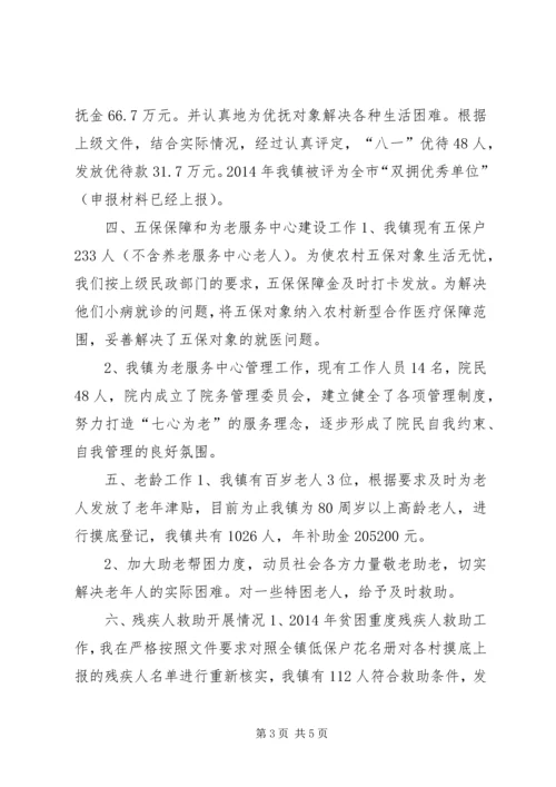 乡镇民政工作总结及工作计划.docx