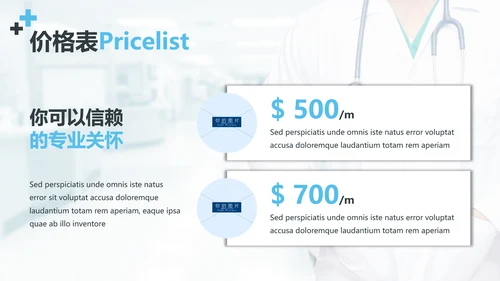 蓝色医学报告医院宣传医疗动态PPT模板