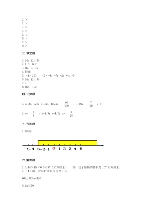 小升初数学期末测试卷精品有答案.docx