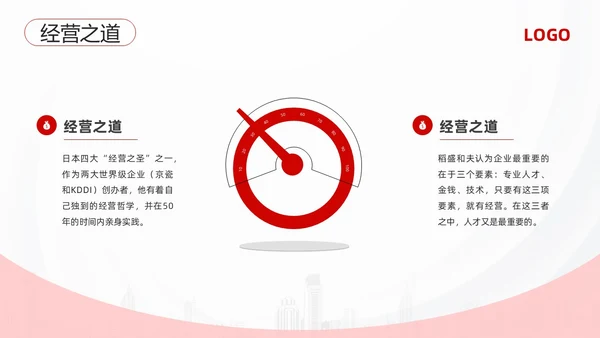 红黑简约3d活法稻盛和夫PPT模板宣传PPT动态PPT读书分享