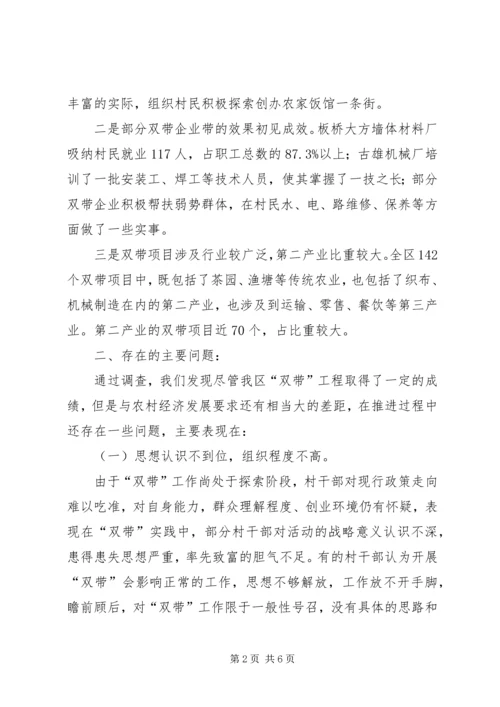 双带工程基本情况调研报告.docx