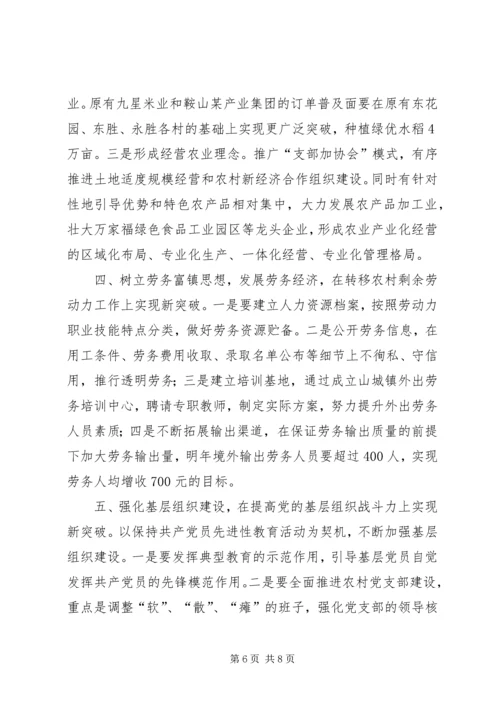 党委书记在经济强镇座谈会上的讲话.docx
