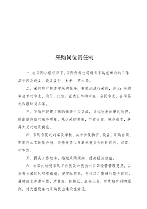 园林绿化关键工程有限公司采购部管理新版制度.docx