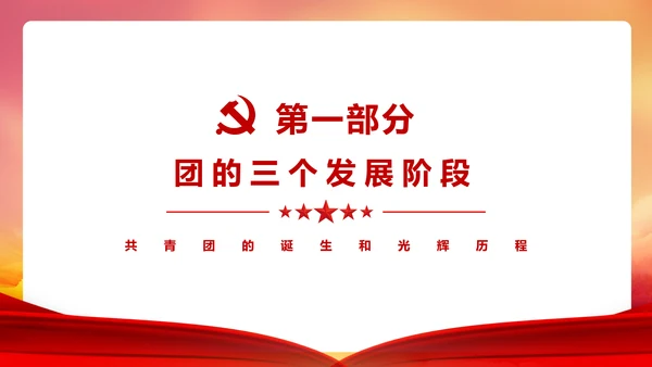 共青团历史党课PPT课件模板