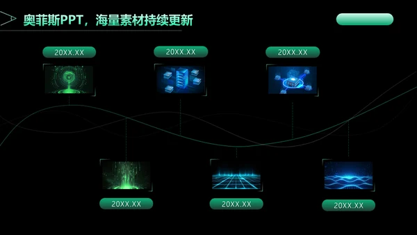科技风黑绿色论文答辩PPT