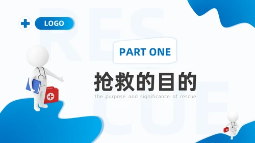 蓝色系商务简约争分夺秒全力以赴救死扶伤抢救工作制度培训课件安全教育