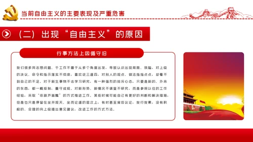 对党忠诚强化政治纪律反对自由主义ppt模板