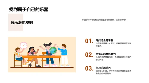 乐器分类与演奏PPT模板