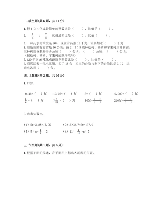 哈尔滨市道里区六年级下册数学期末测试卷带答案.docx