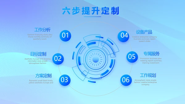 蓝色大气公司企业宣传简介介绍PPT