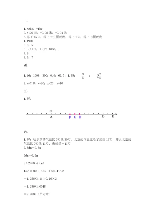 河北省【小升初】2023年小升初数学试卷（易错题）.docx