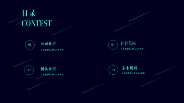 公司简介产品介绍探索未来创造通用PPT模板