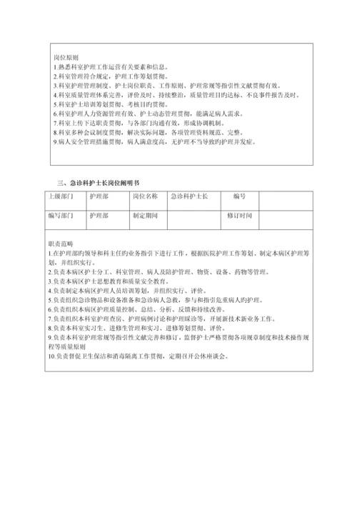 各级护理人员岗位专项说明书.docx