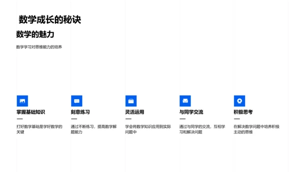 初一学习成长报告PPT模板