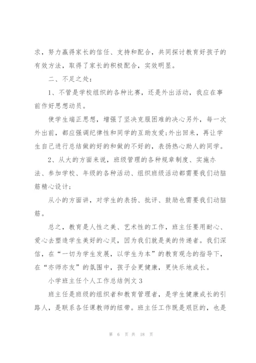 小学班主任个人工作总结例文5篇.docx