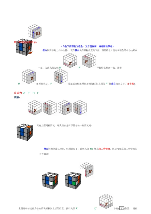 最新新手魔方公式图解.docx