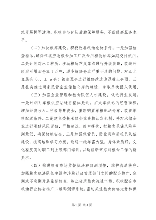 粮食局XX年工作计划 (2).docx