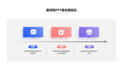 商务风递进关系3项PPT图文页