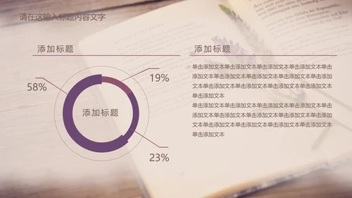 唯美薰衣草书香ppt动态模板