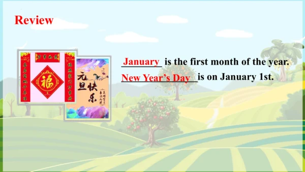 Unit 4 January is the first month. Lesson 22-23 课件