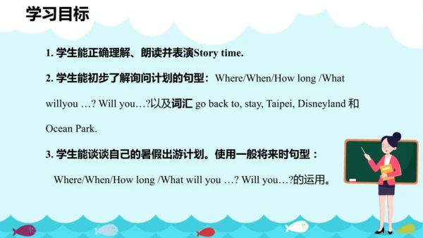 Unit 7 Summer holiday plans Story time & Grammar t