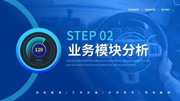 智能驾驶招商融资商业计划书通用PPT模板