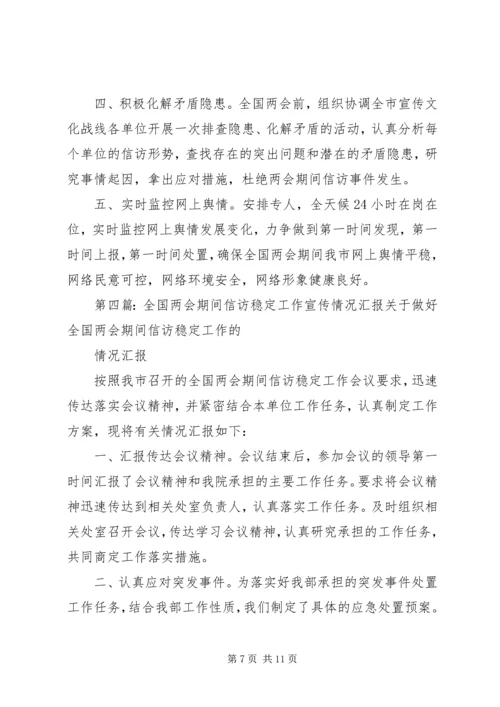关于国庆期间信访稳定工作开展情况的督查专报.docx