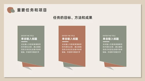 莫兰迪小清新风述职报告PPT模板