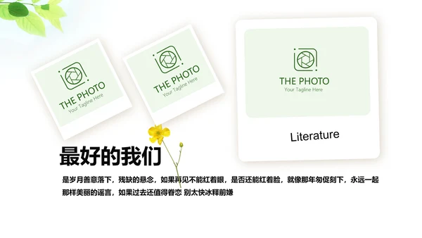 致青春毕业纪念册动态PPT模板