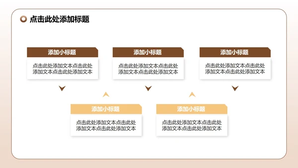 浅棕色简约风文献汇报毕业答辩PPT模板