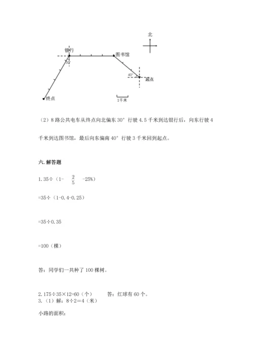 人教版六年级上册数学期末测试卷精品（考点梳理）.docx