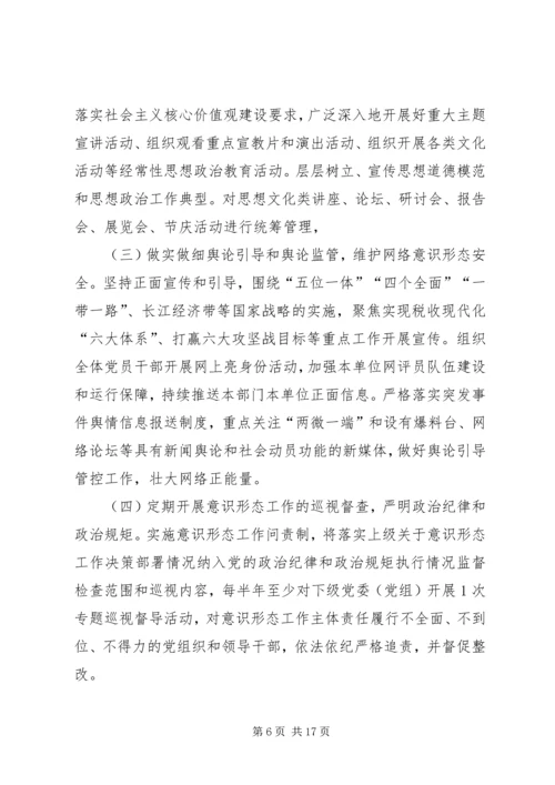 意识形态工作计划20XX年.docx