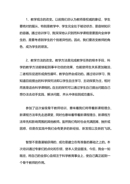 农村物理骨干教师培训工作总结.docx