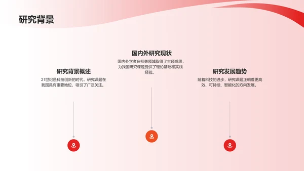 红色渐变研究课题开题报告PPT模板