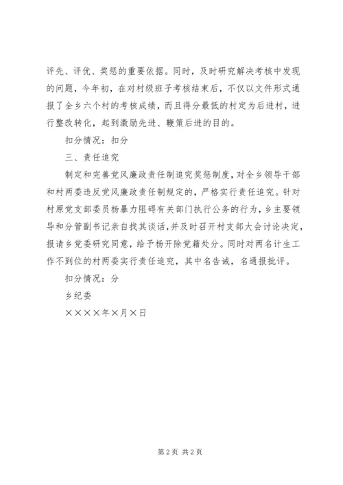 某某乡落实党风廉政建设责任制自查报告 (4).docx