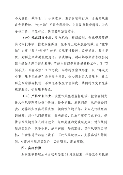 作风整顿实施专业方案.docx