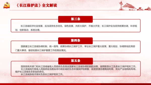 长江保护法通用PPT课件模板