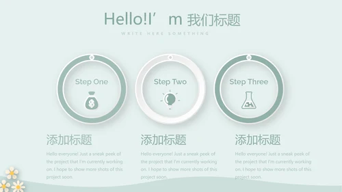 绿色简约风护士长述职报告动态PPT