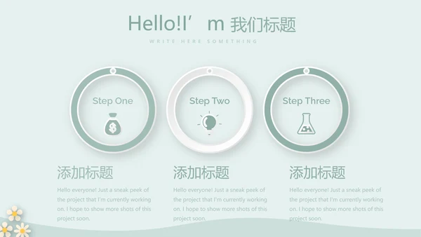 绿色简约风护士长述职报告动态PPT