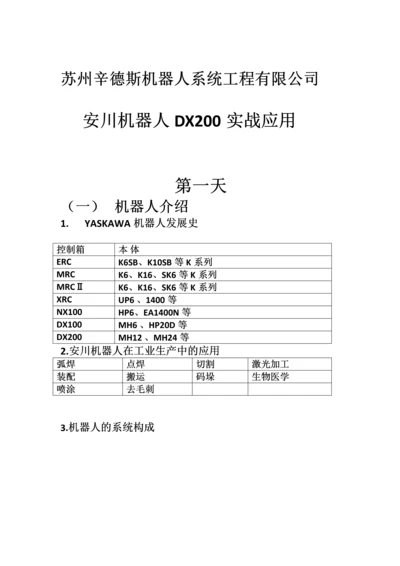 安川机器人初级教程.docx