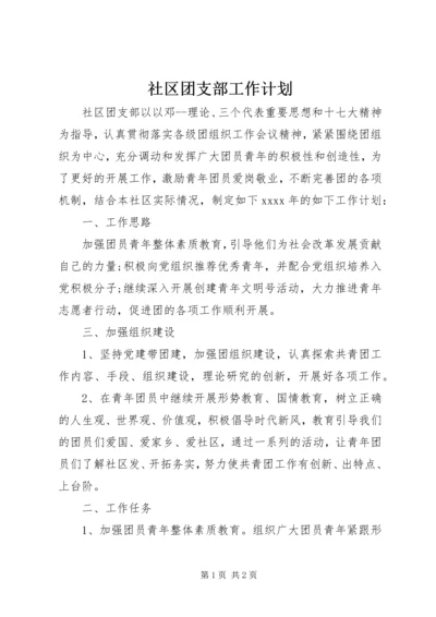 社区团支部工作计划 (3).docx