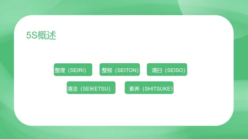 绿色扁平风现代办公室管理规范培训PPT模板
