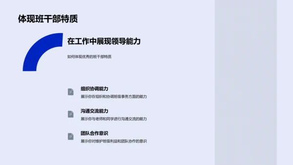 高一班干部选拔PPT模板