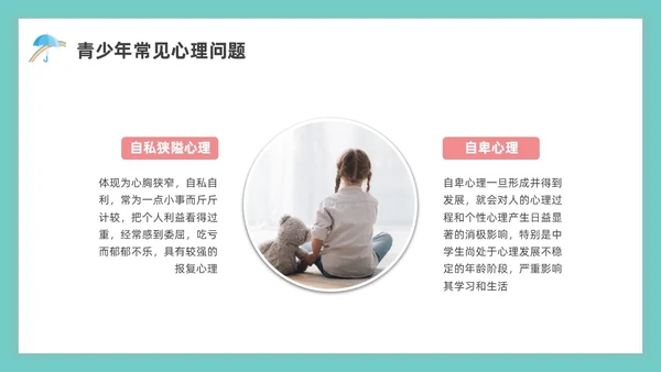 绿色水彩简约青少年自我保护教育培训PPT课件青少年教育