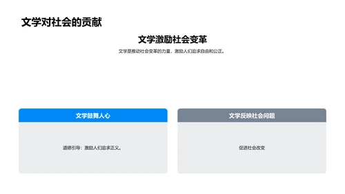 社会实践视角下的文学报告PPT模板