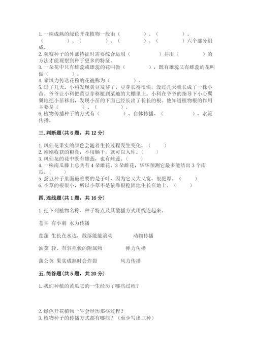 科学四年级下册第一单元植物的生长变化测试卷【b卷】.docx