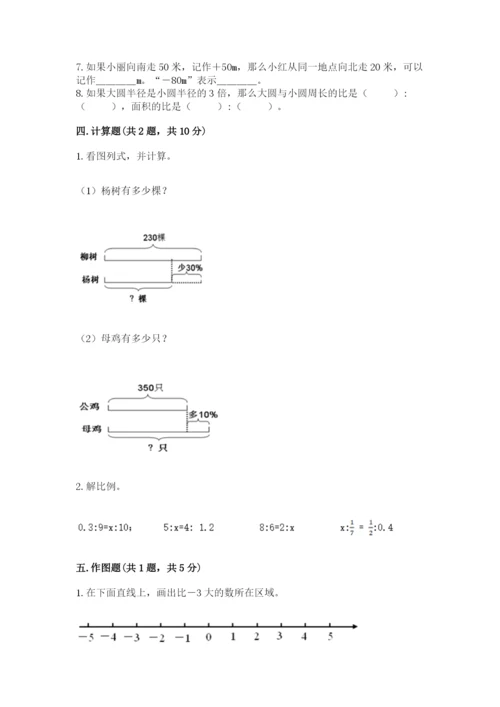 北京版六年级下册数学期末测试卷及参考答案（考试直接用）.docx